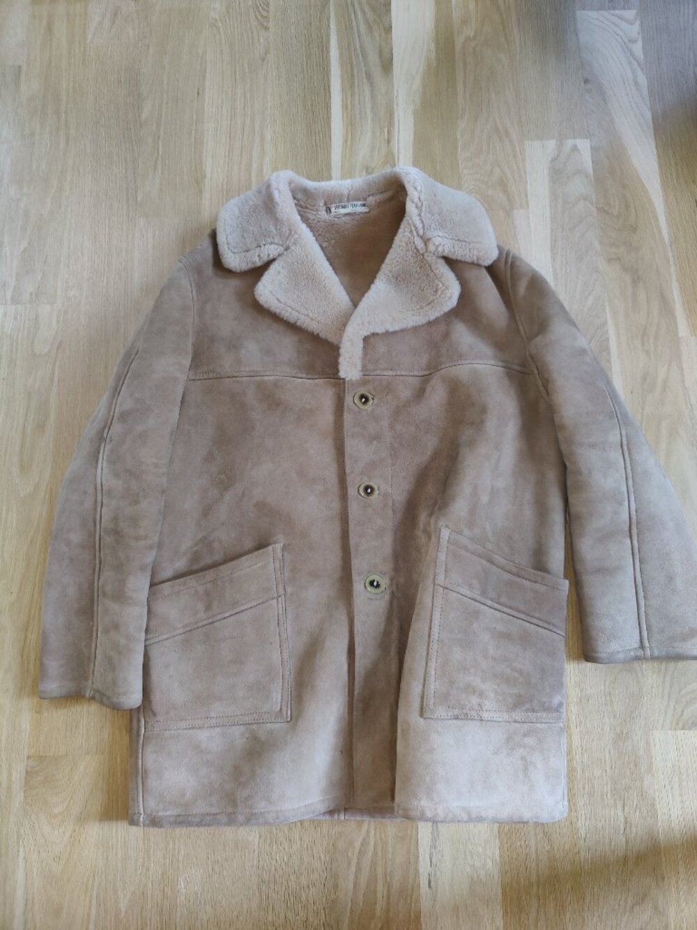 Shearling Jacket XXL Vintage Mid Century